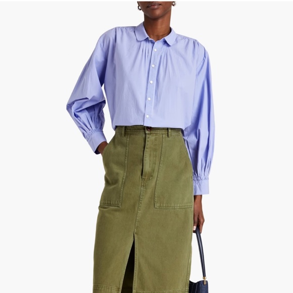 Alex Mill Kit Shirt in Paper Poplin - Picture 3 of 9